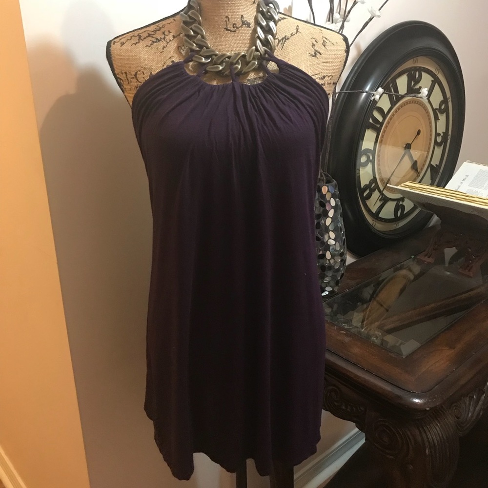 ✨PLUM PURPLE LINK HALTER TOP✨